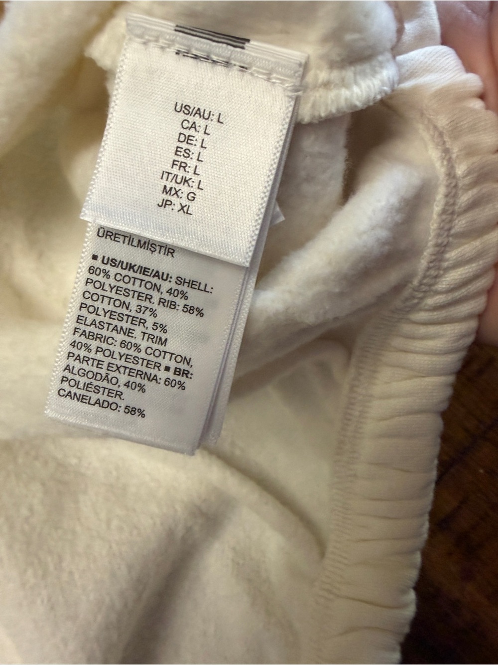 NWT The Drop Cream Oversized Hoodie Size L - Picture 10 of 12